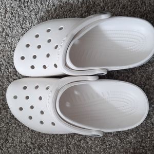 Brand new white size 8 crocs